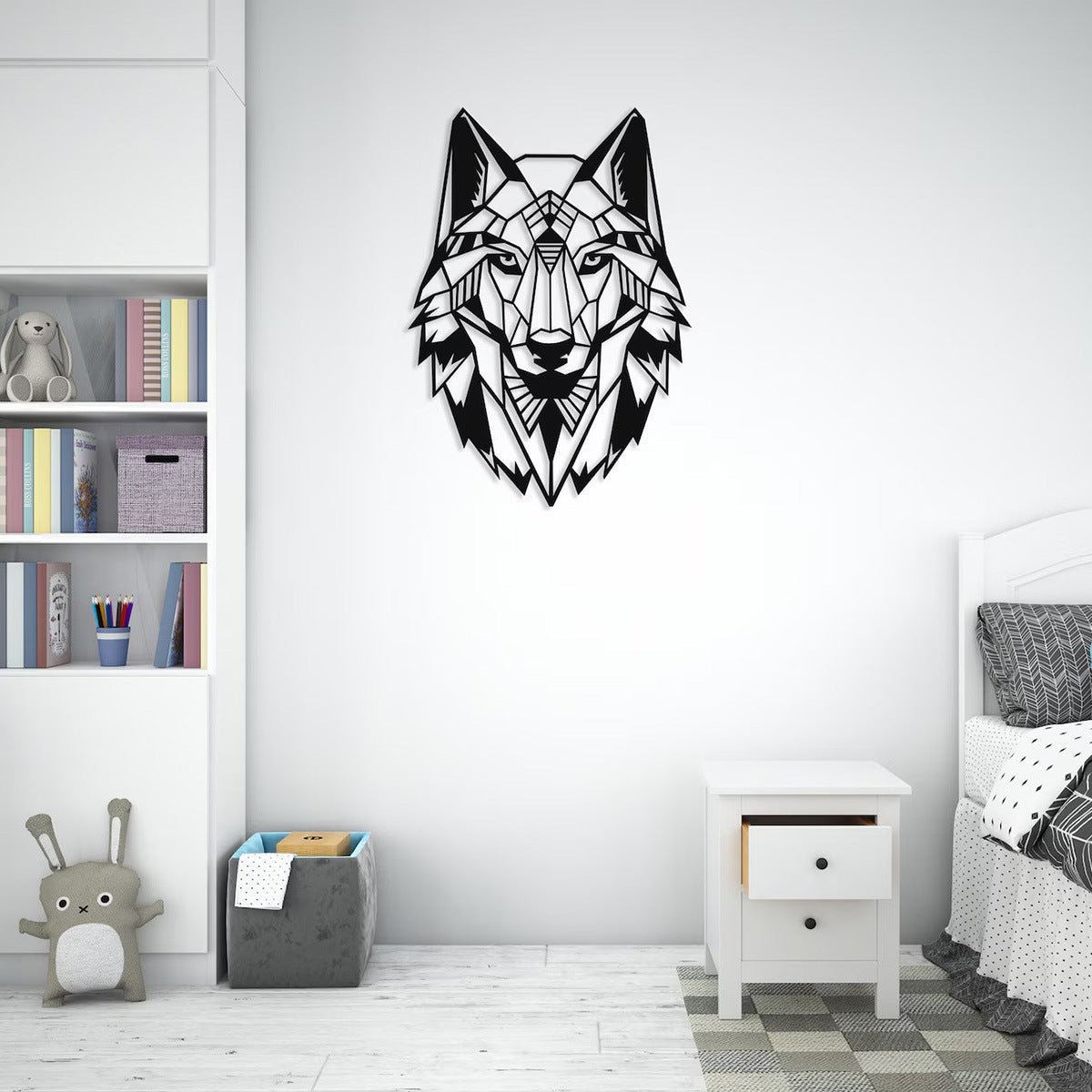 Natural Minimalist Wall Art – Deer Head